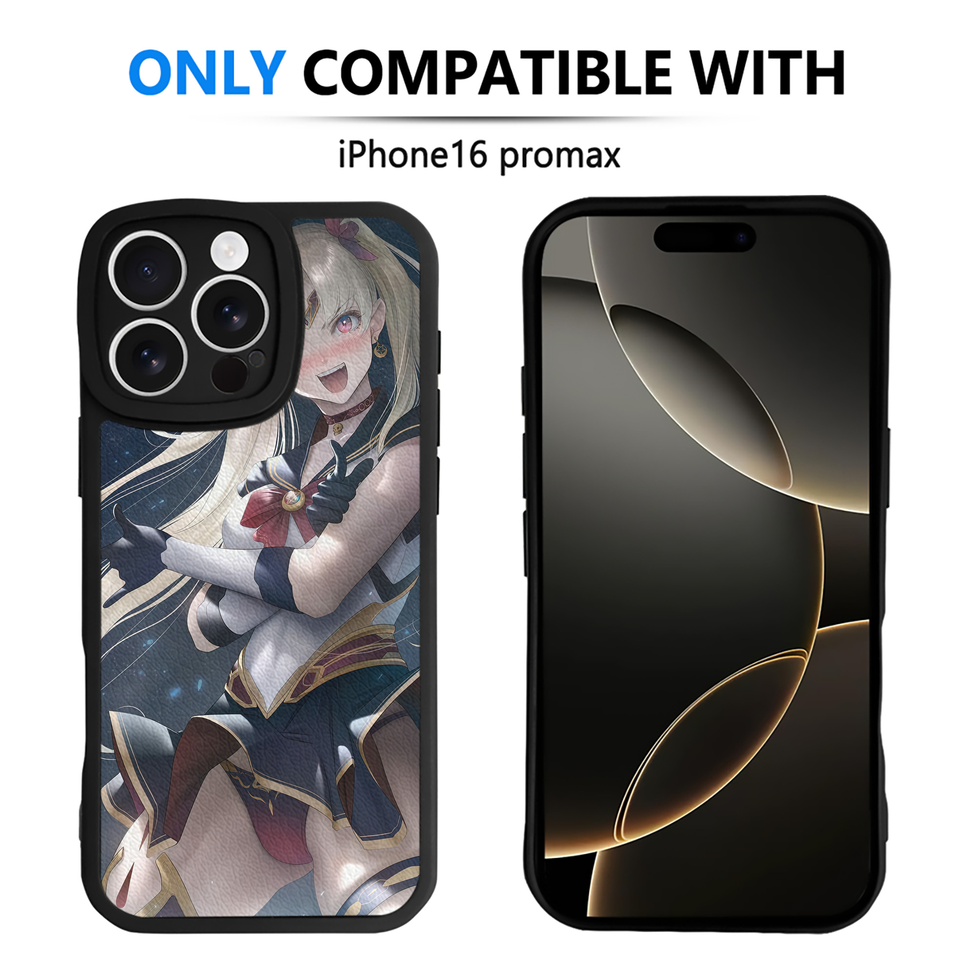 （画像用） 美少女戦士セーラームーン Sailor Moon 【iPhone 16シリーズ対応】シリコンスマホケース（レザー調） 材質：シリコン
